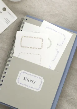 2pcs Simple Label Sticker Set
