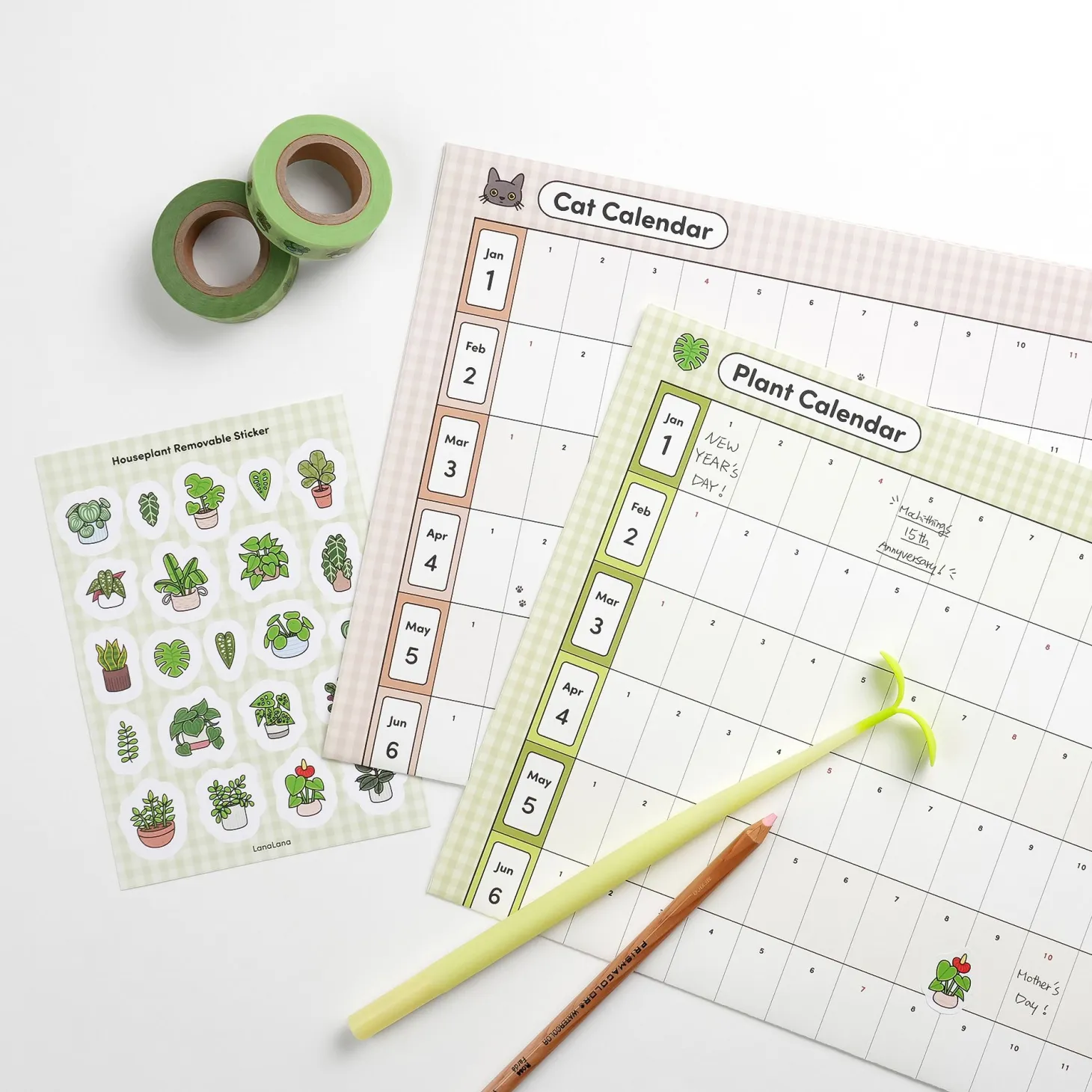 2026 Plant Yearly Calendar Poster