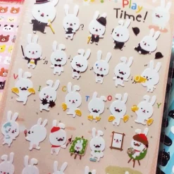 Play Time Bunny Deco Sticker