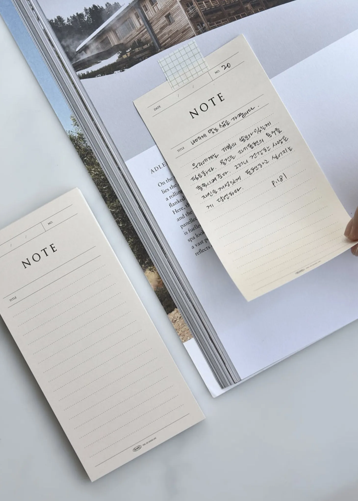 Pop-up Standing Schedule Memo Pad