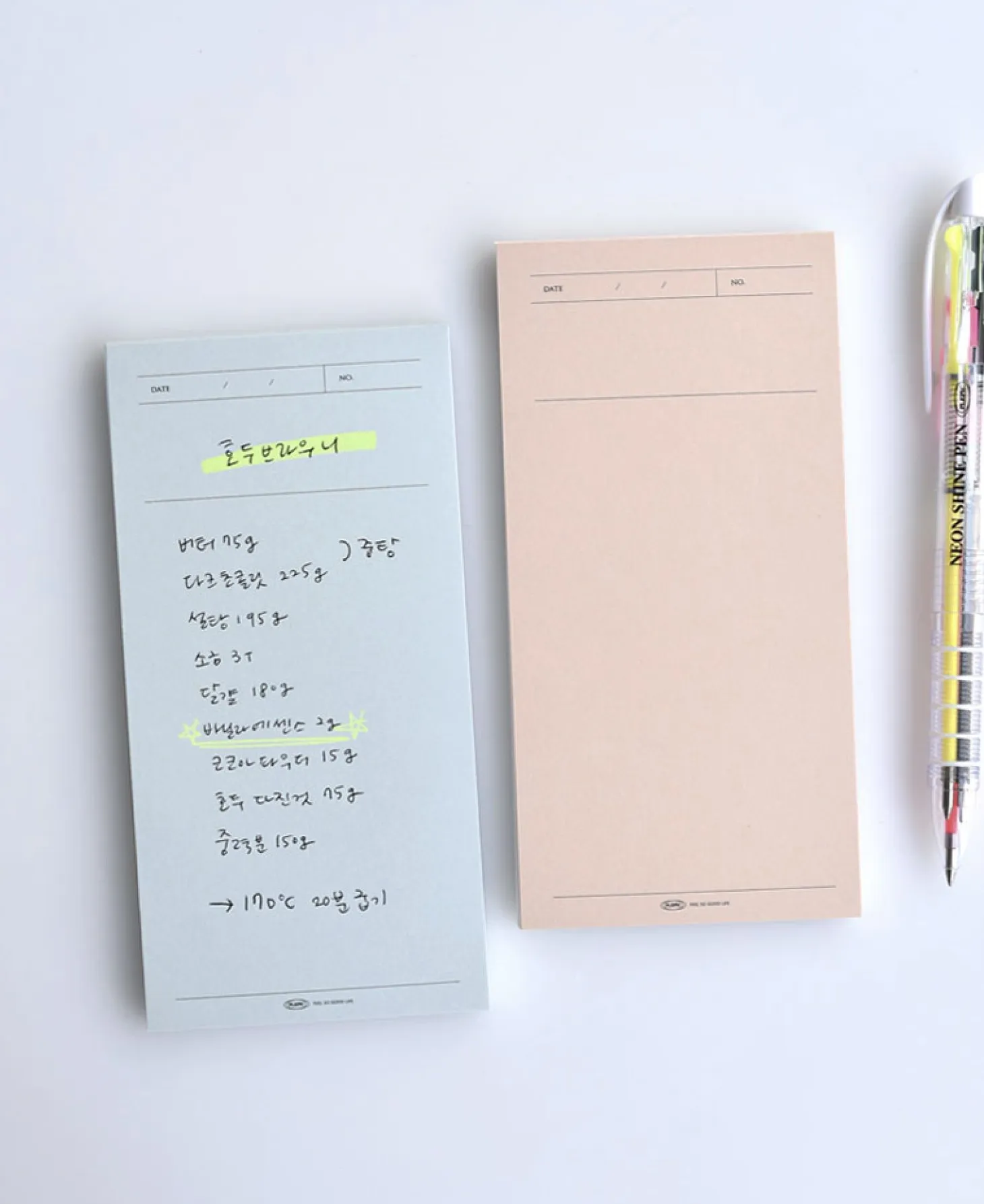 Pop-up Standing Schedule Memo Pad