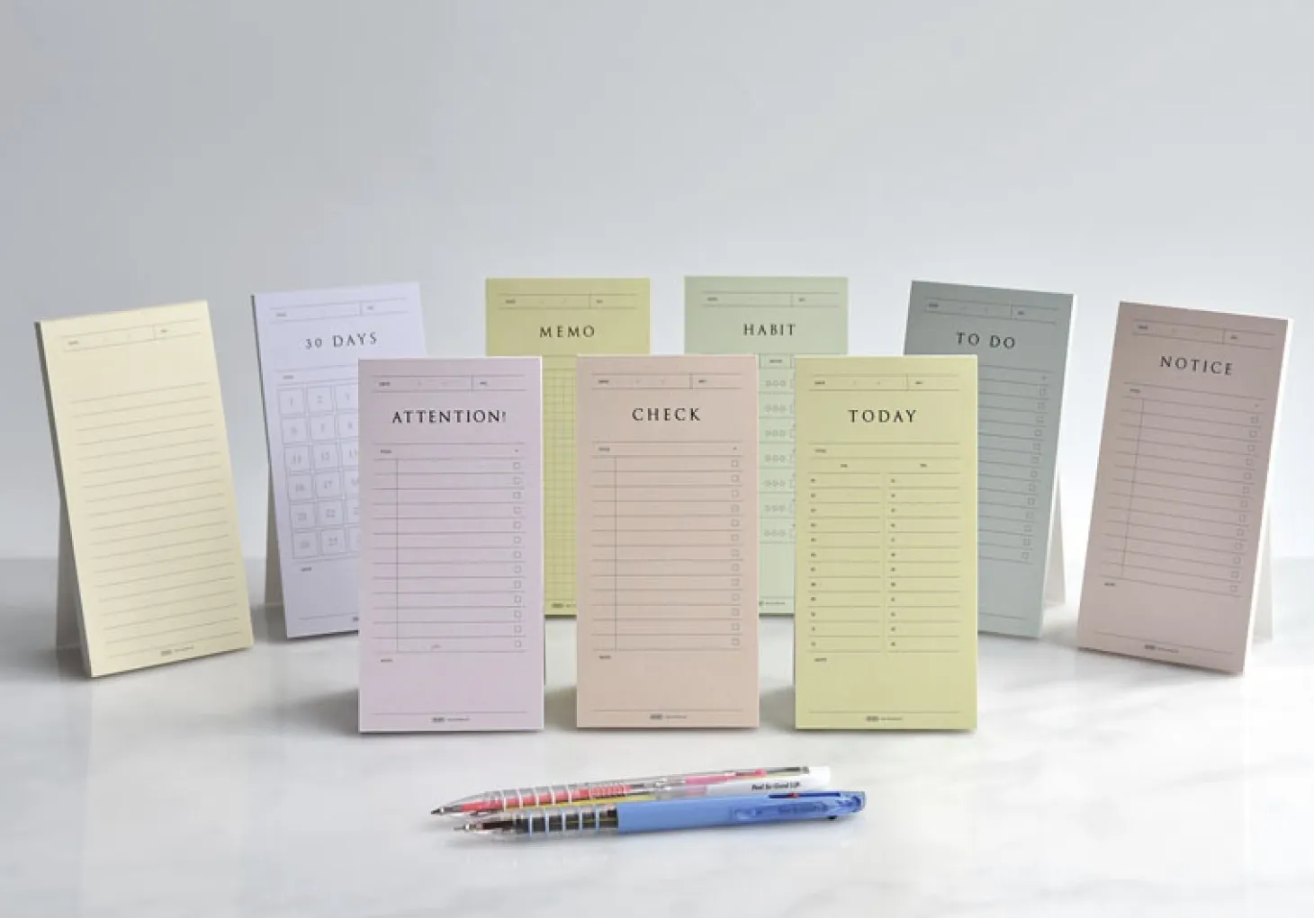 Pop-up Standing Schedule Memo Pad