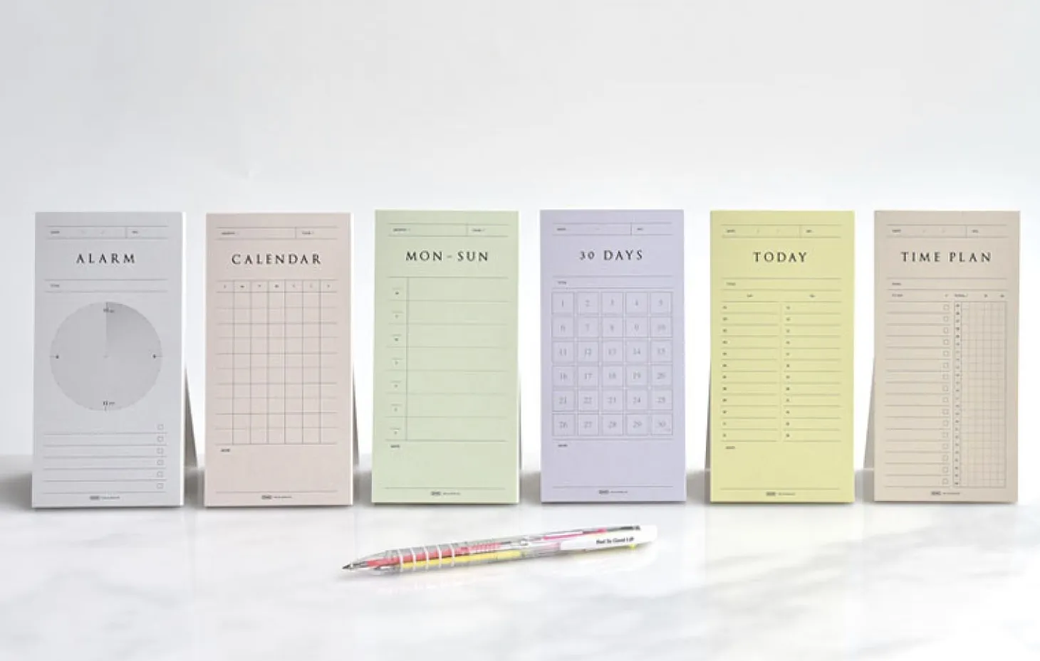 Pop-up Standing Schedule Memo Pad