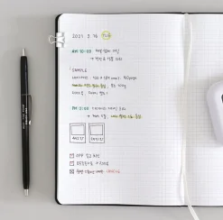 Prism 200p Hardcover Band Grid Notebook