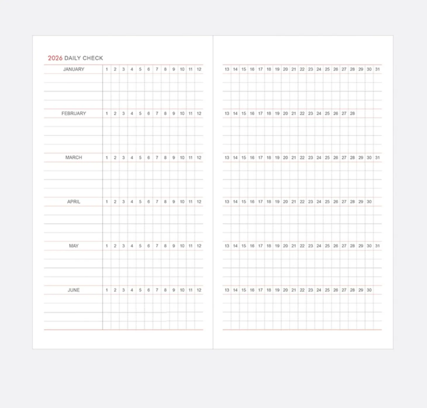 2026 Prism Slim Monthly Planner