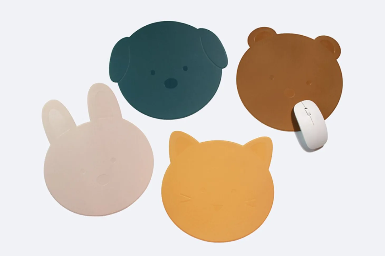 Puppy Vegan Leather Mouse Pad