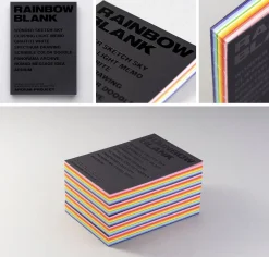 Rainbow Blank Colorful Notebook