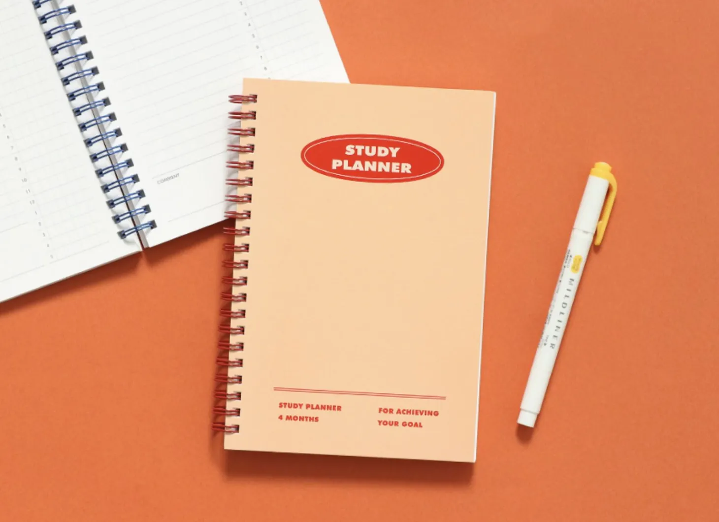 Retro Spiral Study Planner