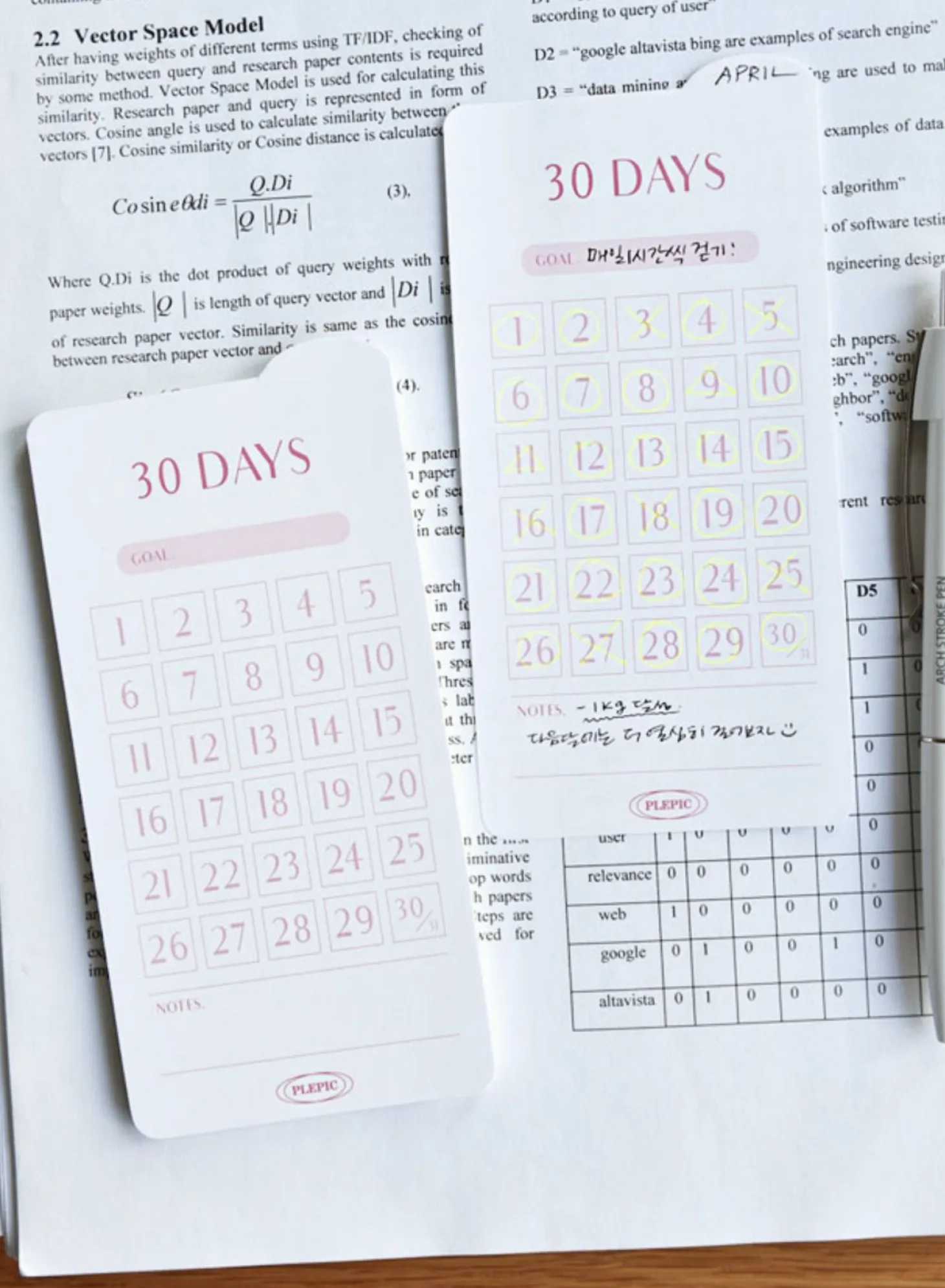 Rounded Edge Index Sticky Note