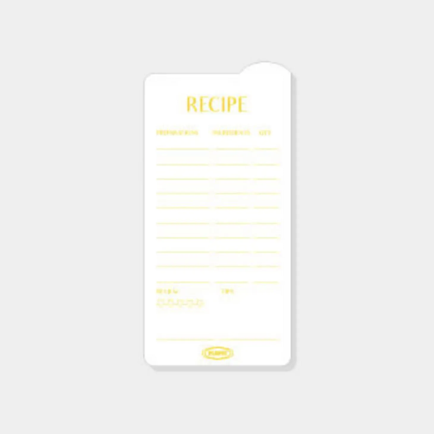 Rounded Edge Index Sticky Note