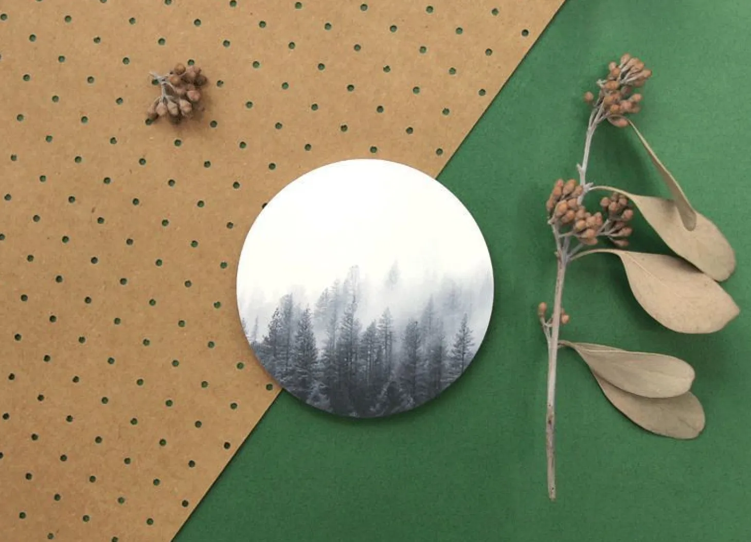 Round Nature Sticky Note