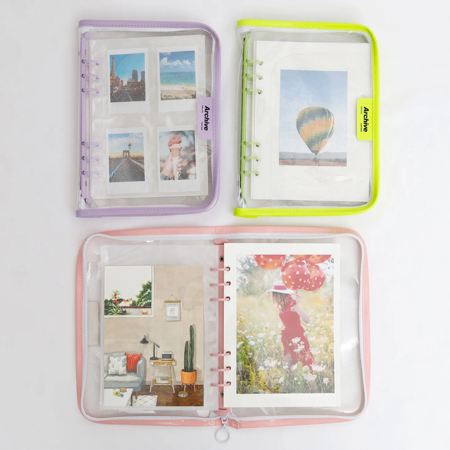 Self-adhesive 6 Ring A5 Photo Album Refill