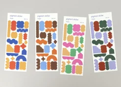 Shape Pigment See-through Sticker