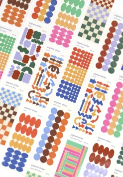 Shape Pigment See-through Sticker