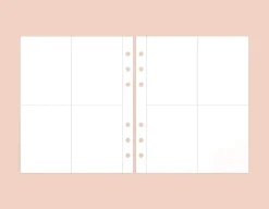 Simple 6 Ring A6 Wide Note Refill