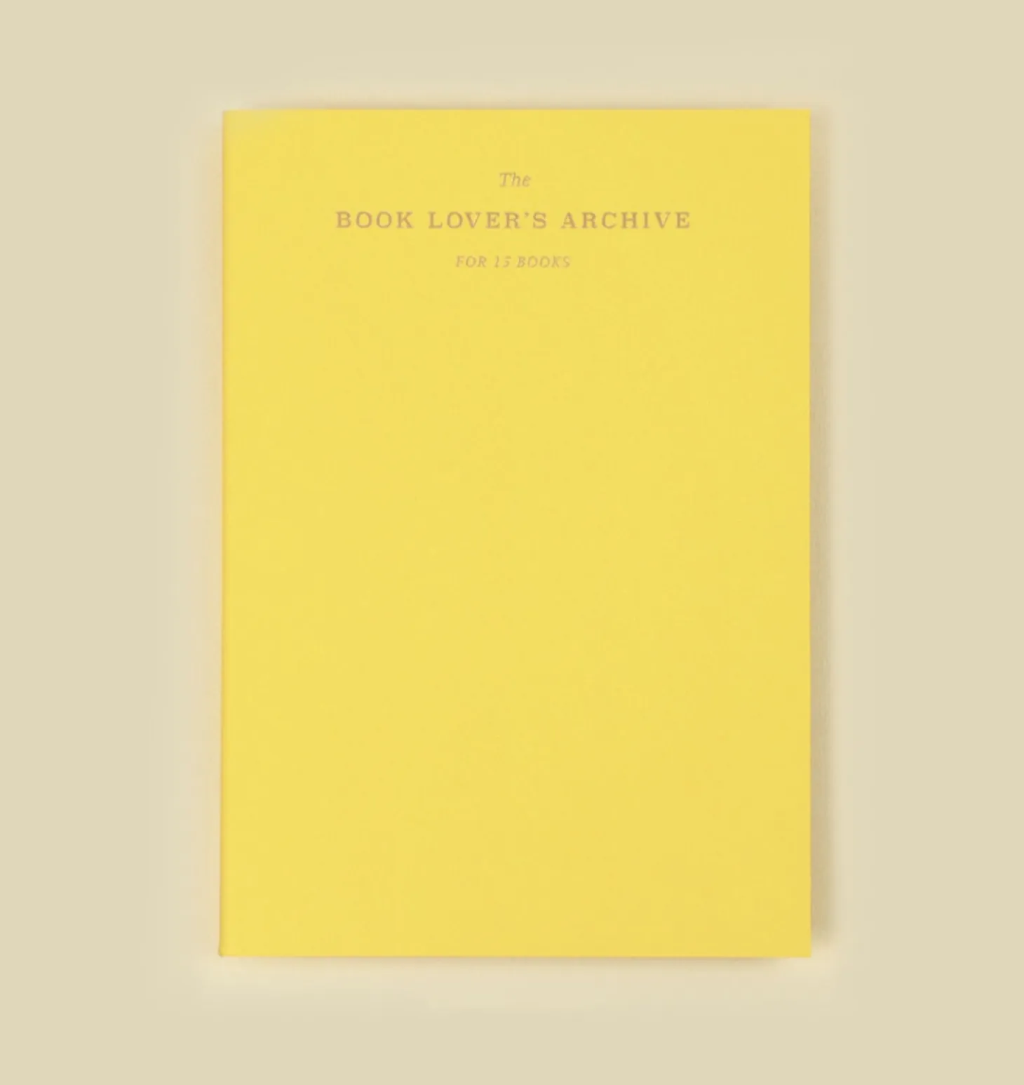 Slim Book Lover's Archive Reading Journal