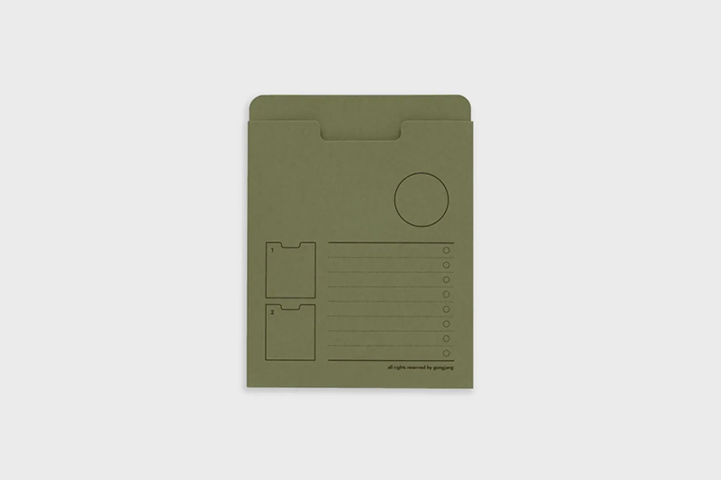 Small Analogue Archiving Pocket Holder