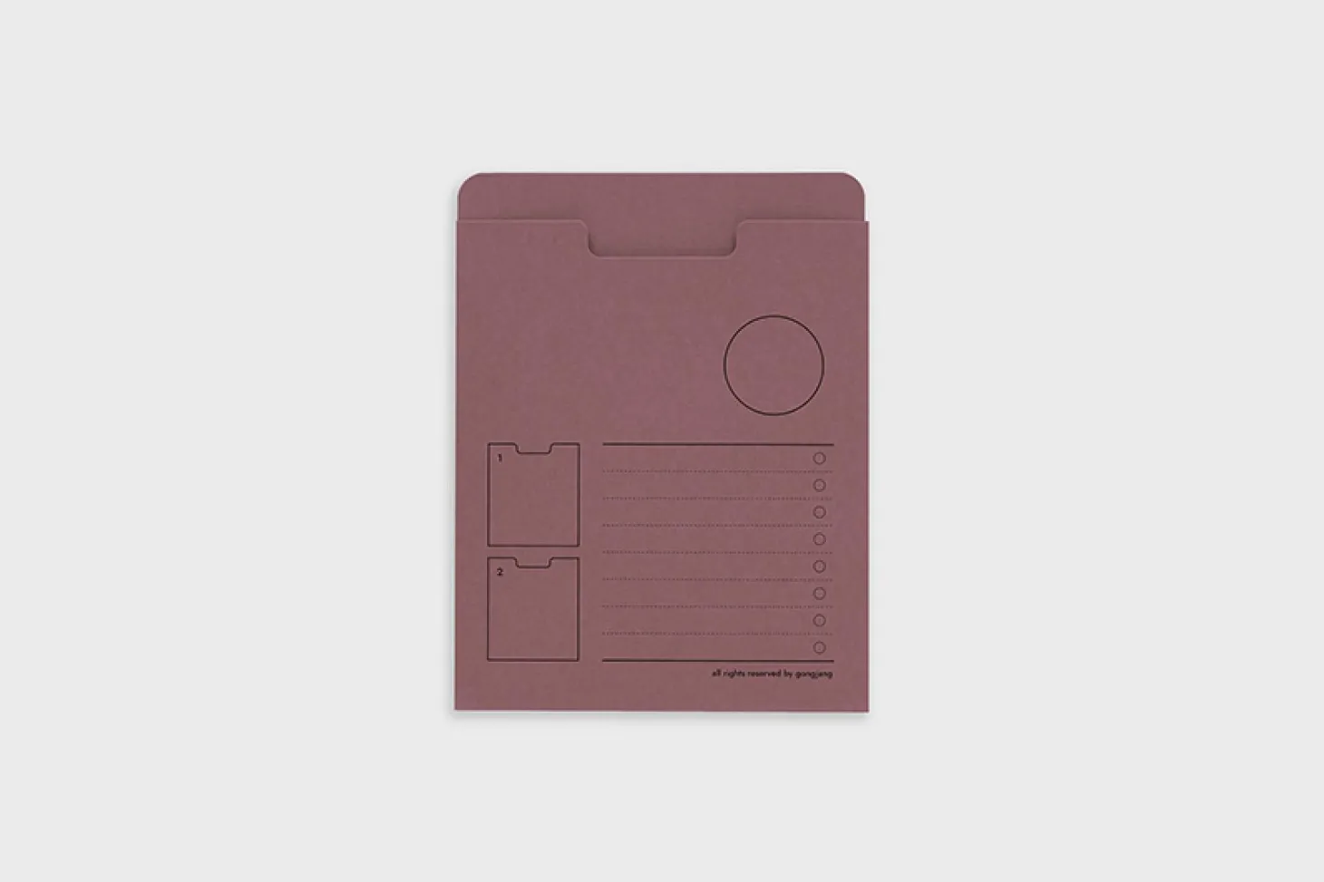 Small Analogue Archiving Pocket Holder