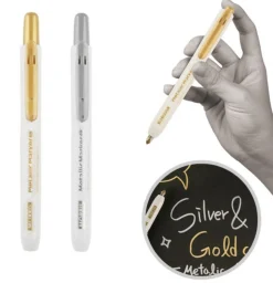 Small Metallic Retractable Marker