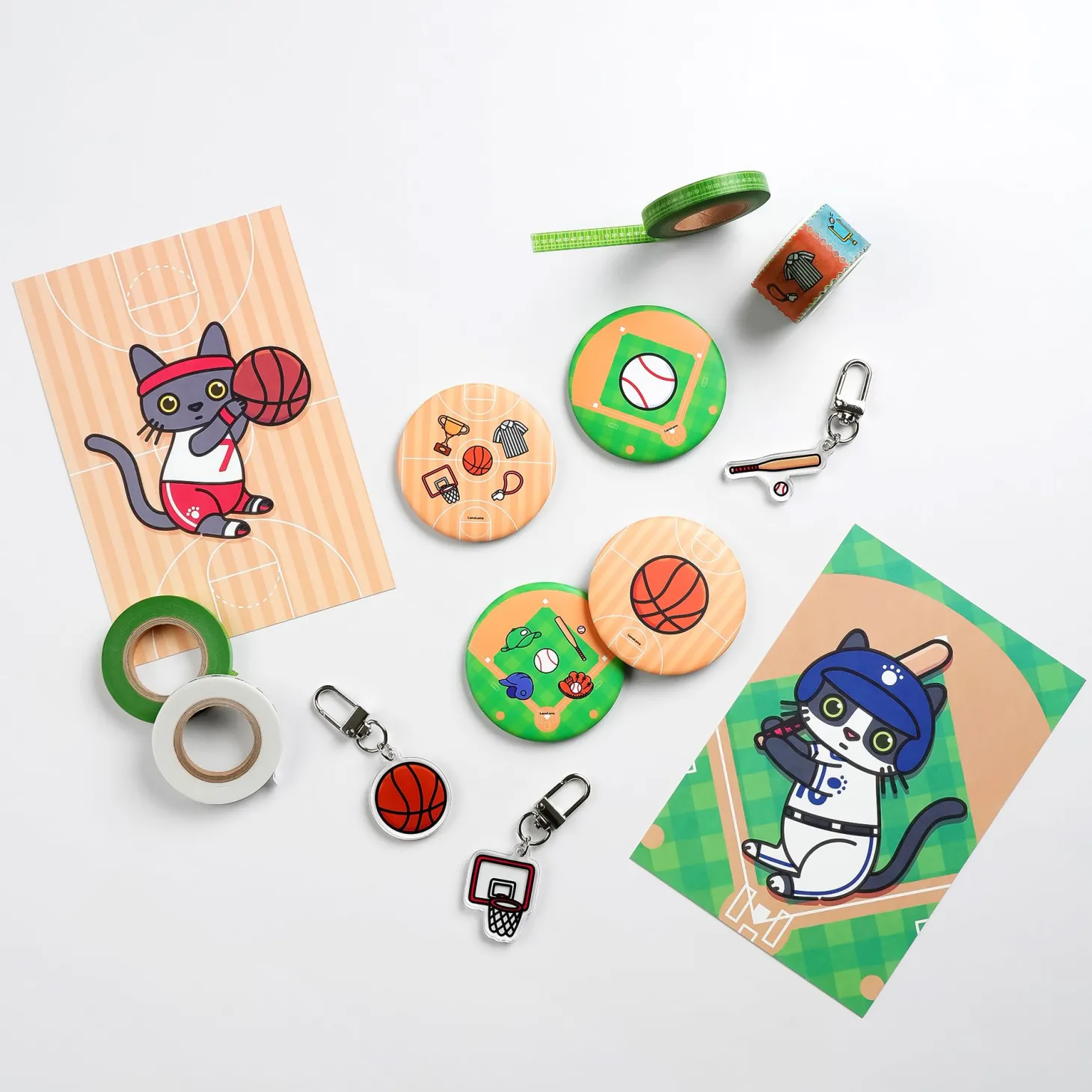 Sports Acrylic Key Ring v1