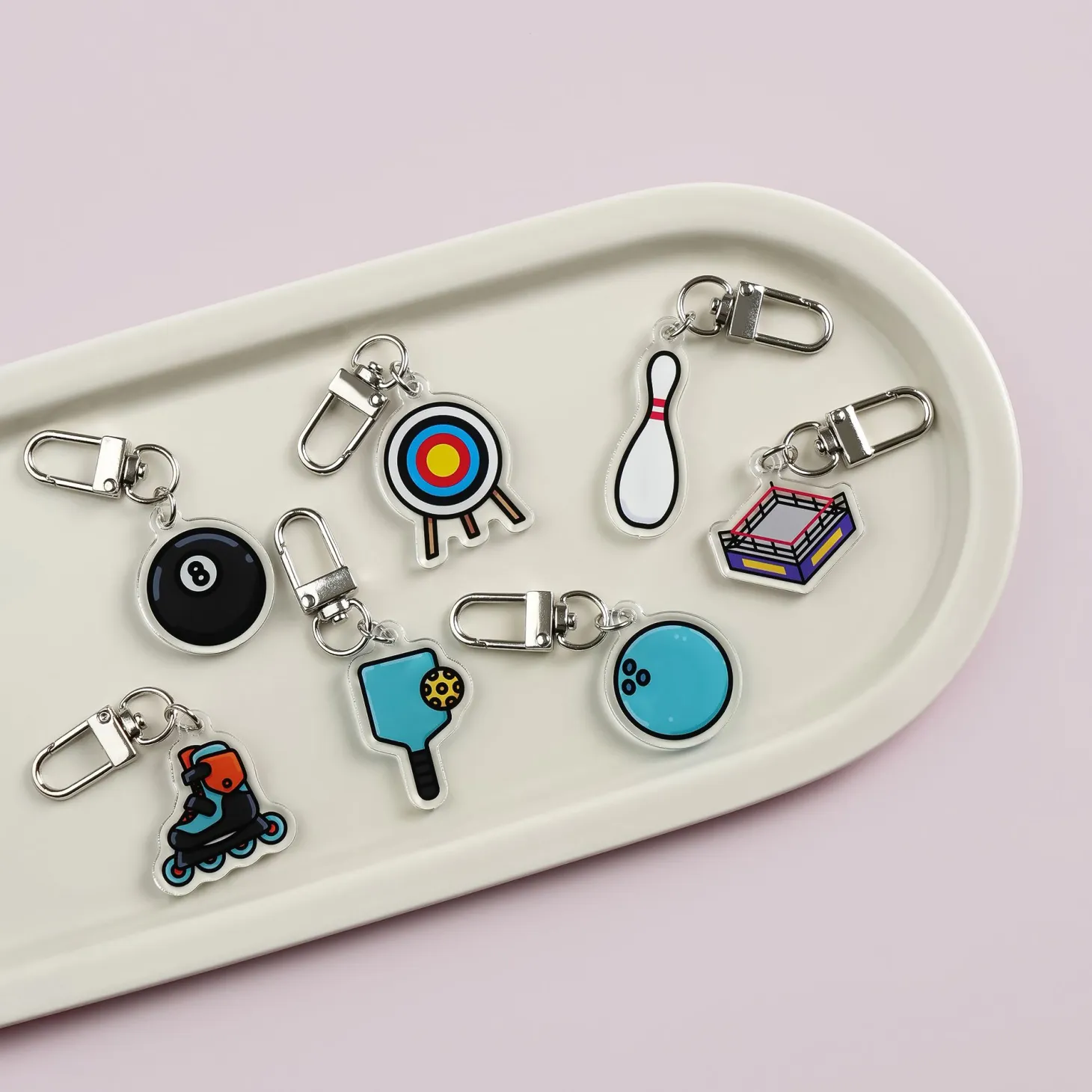Sports Acrylic Key Ring v2