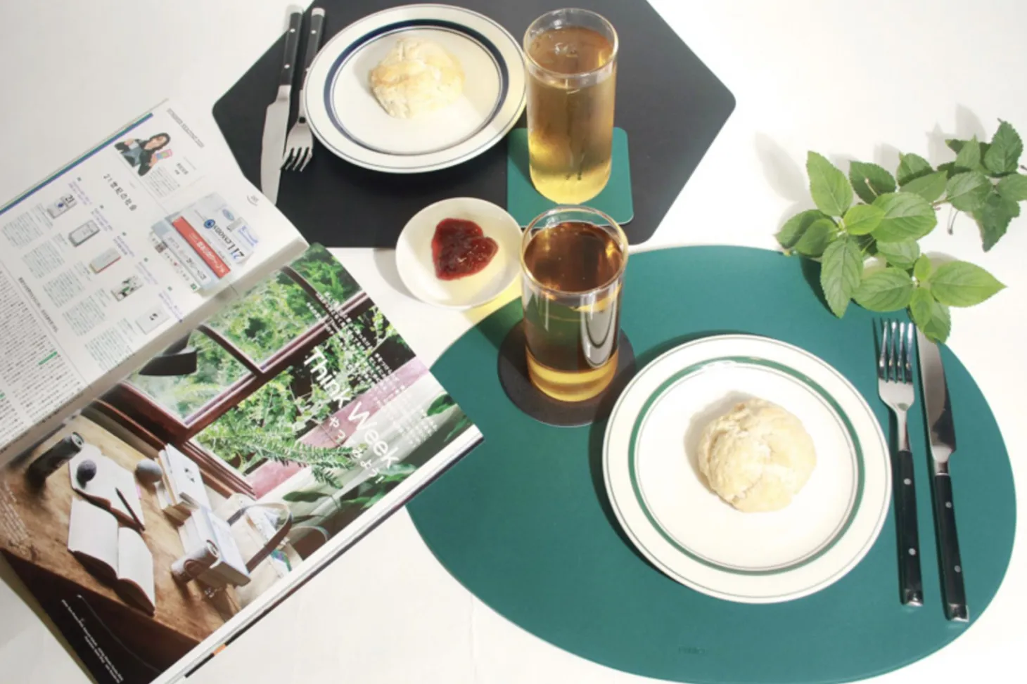 Square Two Tone Color Placemat