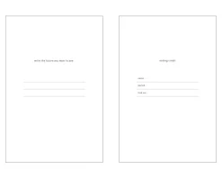 Time Tracking 6 Ring A6 Planner Refill