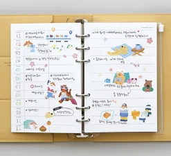 Time Tracking 6 Ring A6 Planner Refill