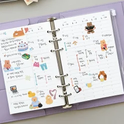 Time Tracking 6 Ring A6 Planner Refill