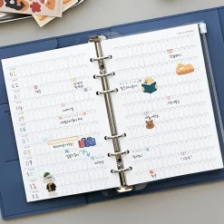 Time Tracking 6 Ring A6 Planner Refill