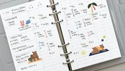 Time Tracking 6 Ring A6 Planner Refill