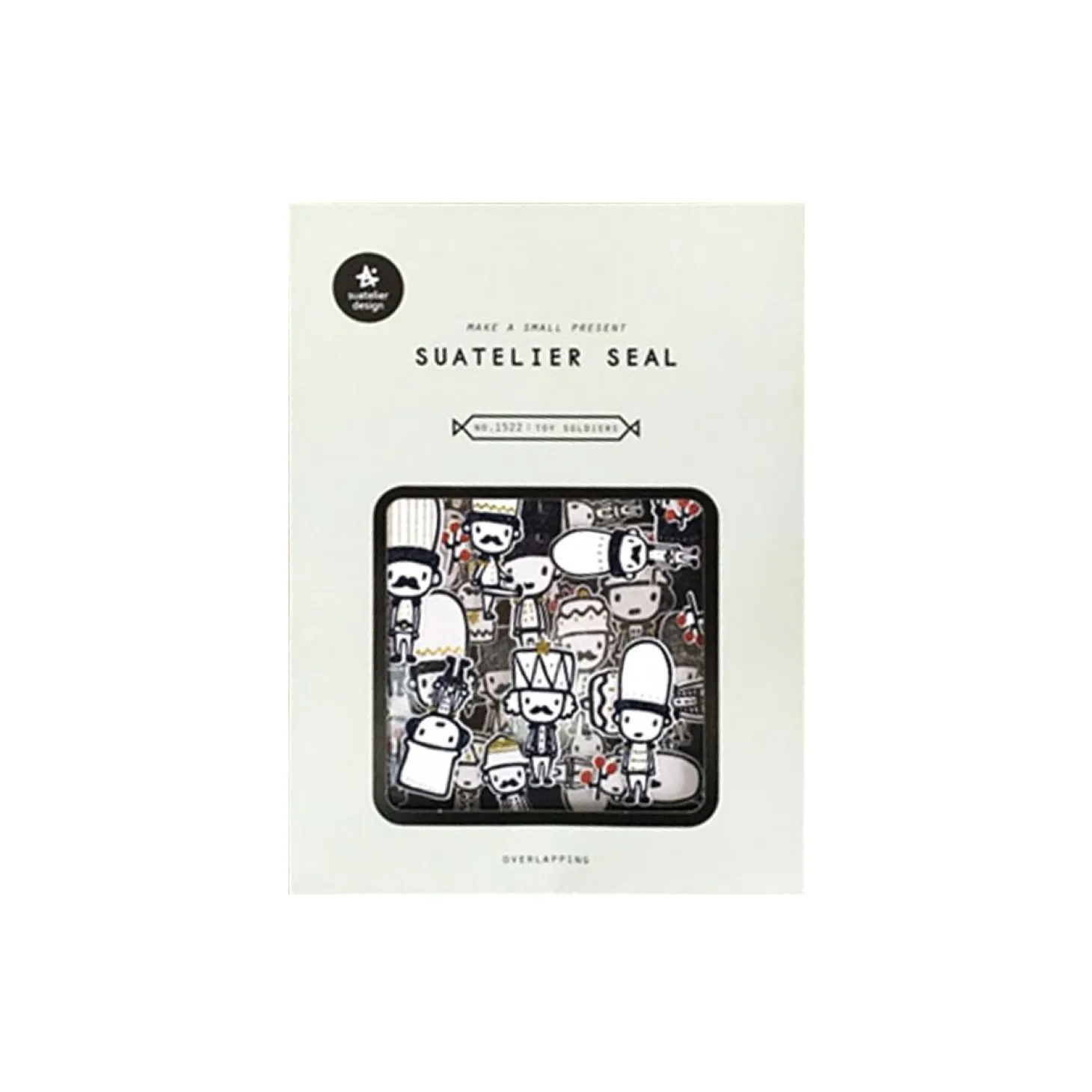 Toy Soldier Cotton Sticker Set