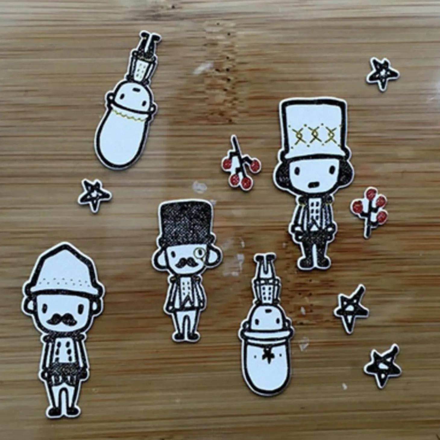 Toy Soldier Cotton Sticker Set