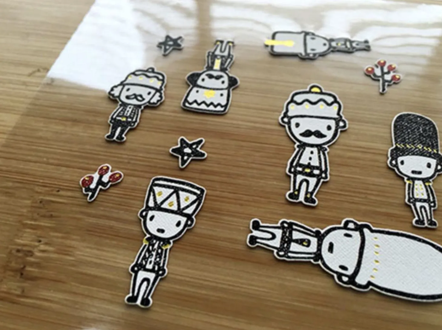 Toy Soldier Cotton Sticker Set