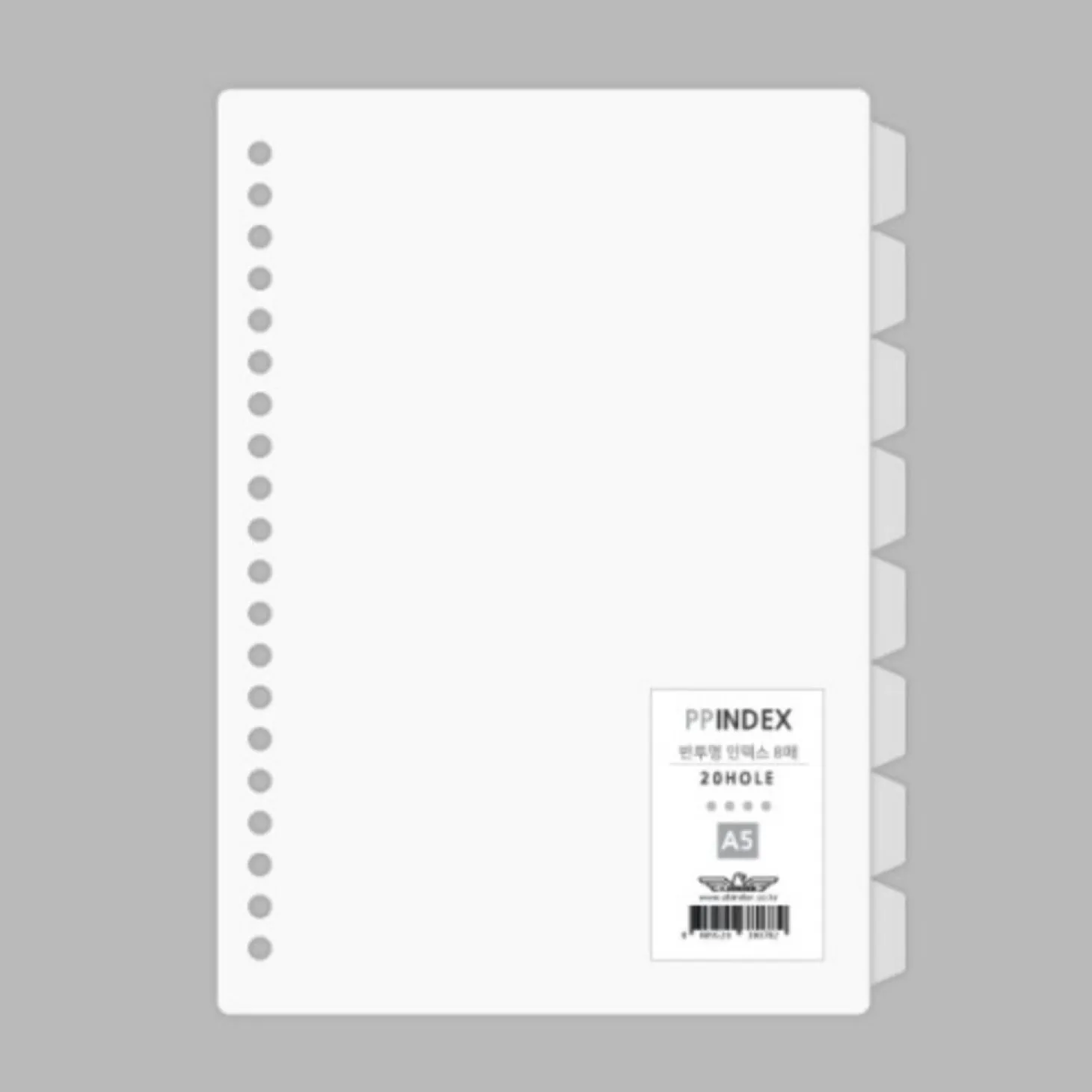 Translucent 20 Ring A5 Index Tabs