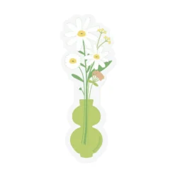Vase Flower Clear Bookmark