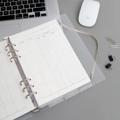Vertical Translucent 6 Ring A5 Index Tabs