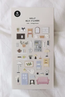 Vintage House Deco Sticker