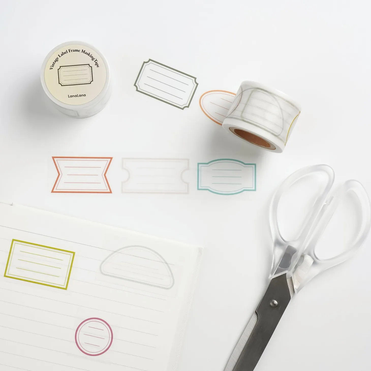 Vintage Label Frame Masking Tape