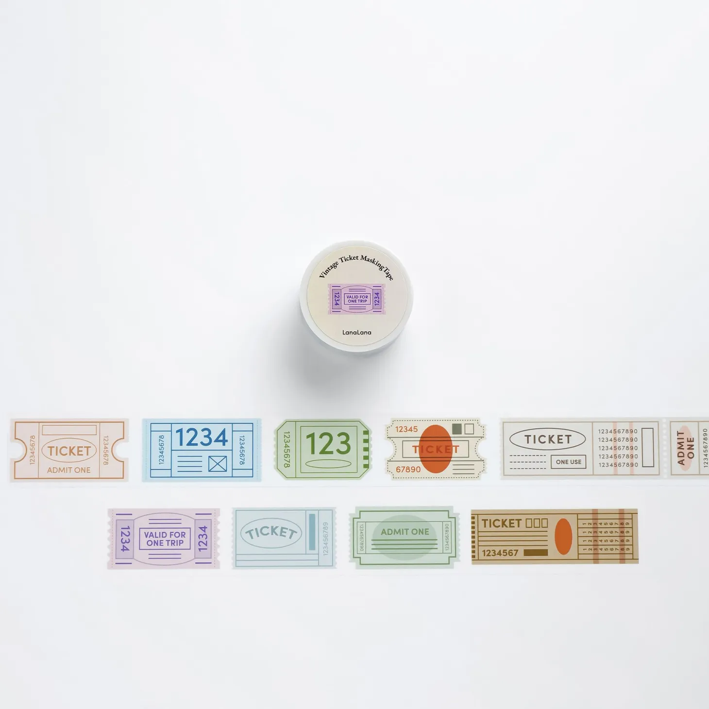 Vintage Ticket Masking Tape