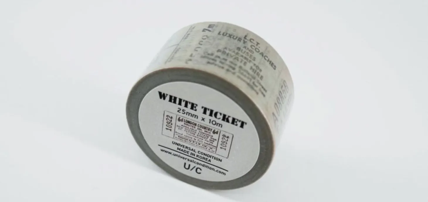 Vintage Ticket Washi Tape v2