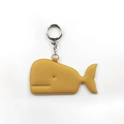 Whale Vegan Leather Key Ring