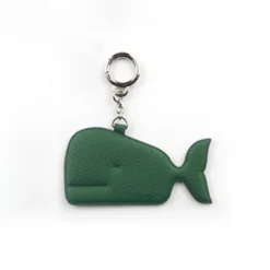Whale Vegan Leather Key Ring
